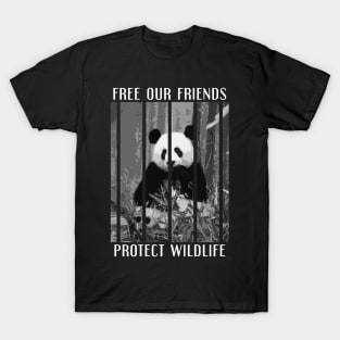 free our friends - pandas T-Shirt